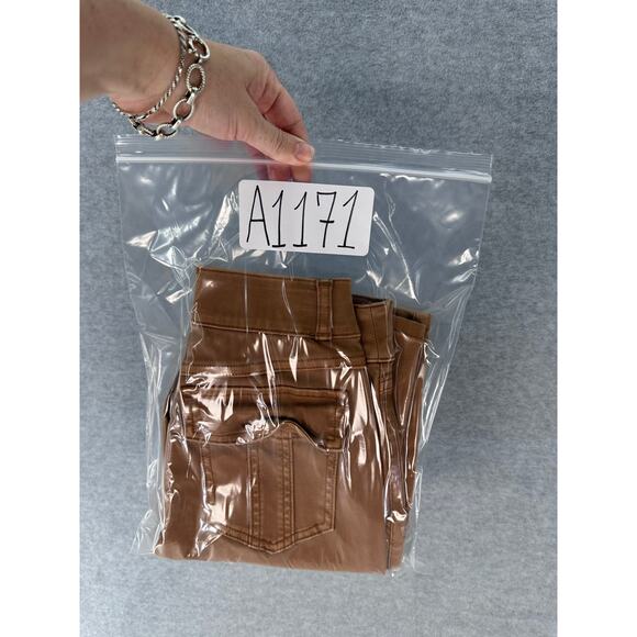 Spanx Womens sz S Stretch Twill Cargo Pants Ankle Jogger Khaki Utility High Rise - Picture 9 of 9